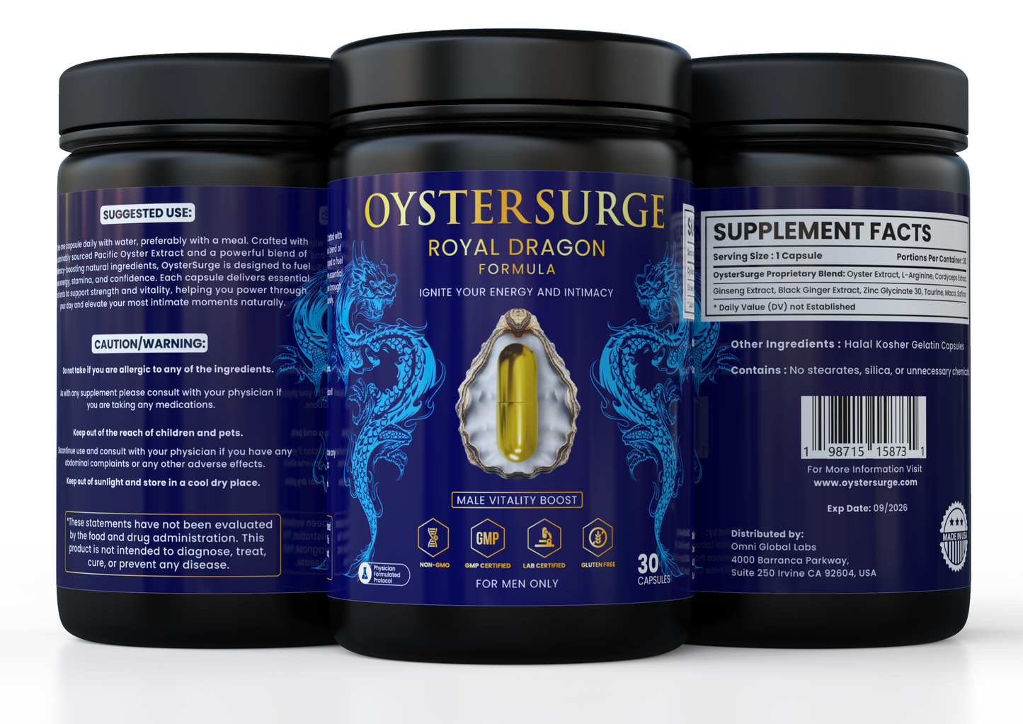 OysterSurge – Premium Male Vitality Supplement